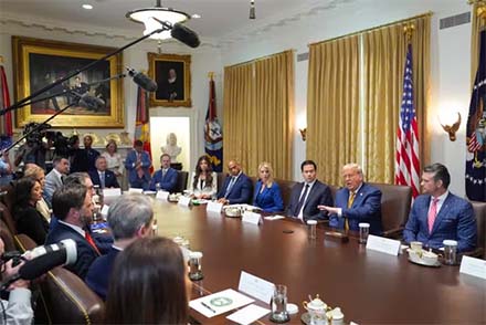 Doneld Trump et son cabinet